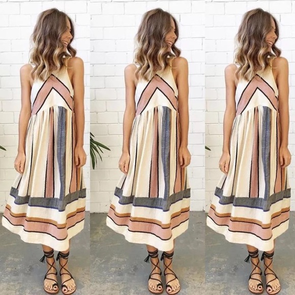 Dresses & Skirts - 5⭐️Fave! Juliet Striped Midi Dress